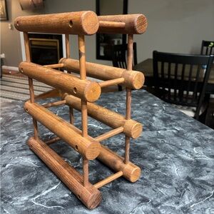 Nissen Langaa Danish Modern Teak Modular Wine Rack